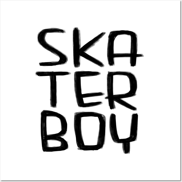 Skater Boy for Skater Boys Wall Art by badlydrawnbabe